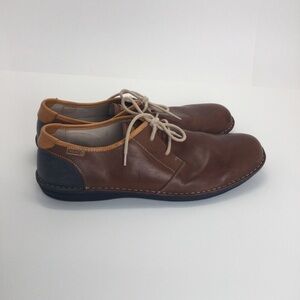 Pikolinos Casual Blucher Santiago M8M-4298 Men's Brown Leather Shoes sz 12 /46EU